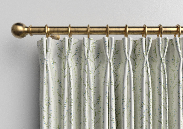 Boughton Faux Silk, Blue - Made to Measure Curtains - Image 10